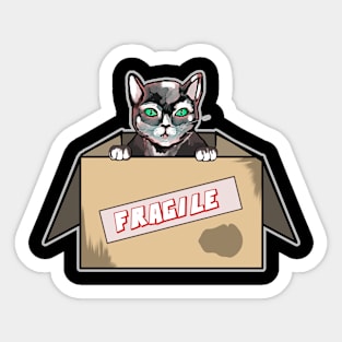 Cat new home Sticker